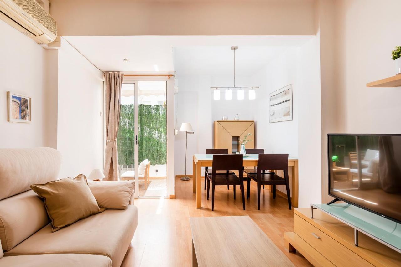 Ferienwohnung Precioso Piso Moderno: Terraza, A/C, Netflix, Wifi Valencia Exterior foto